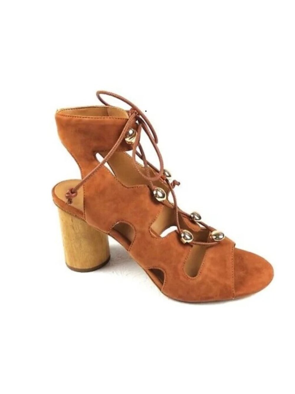Rebecca Minkoff ADIV Women's Almond Suede Heel sz 9